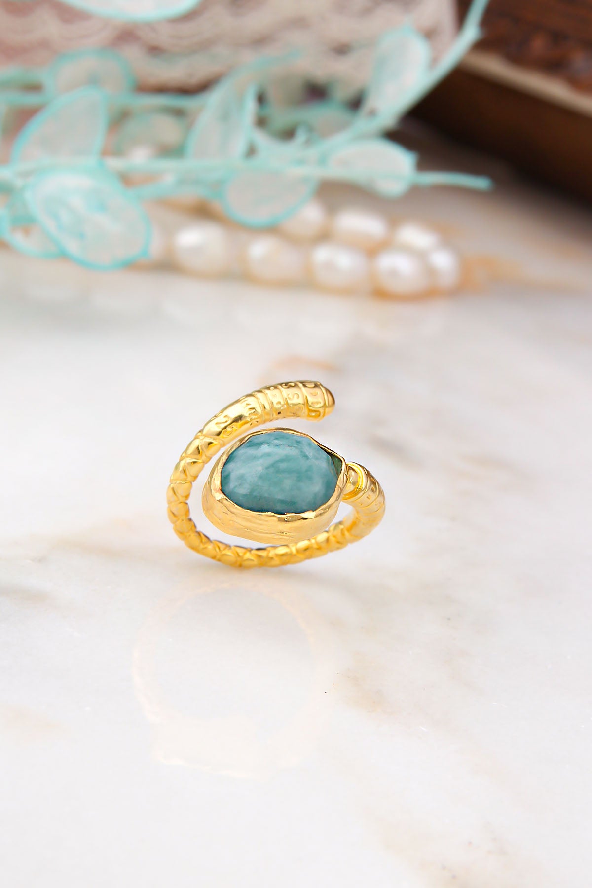 Amazonite Bagues