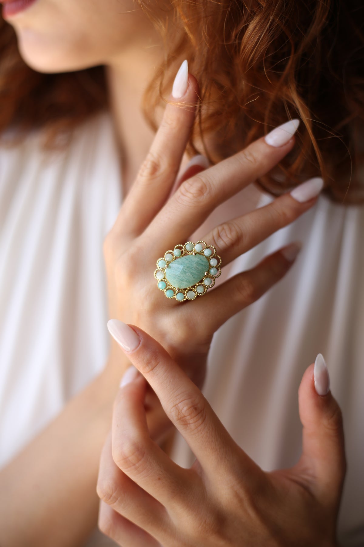 Amazonite  Bague