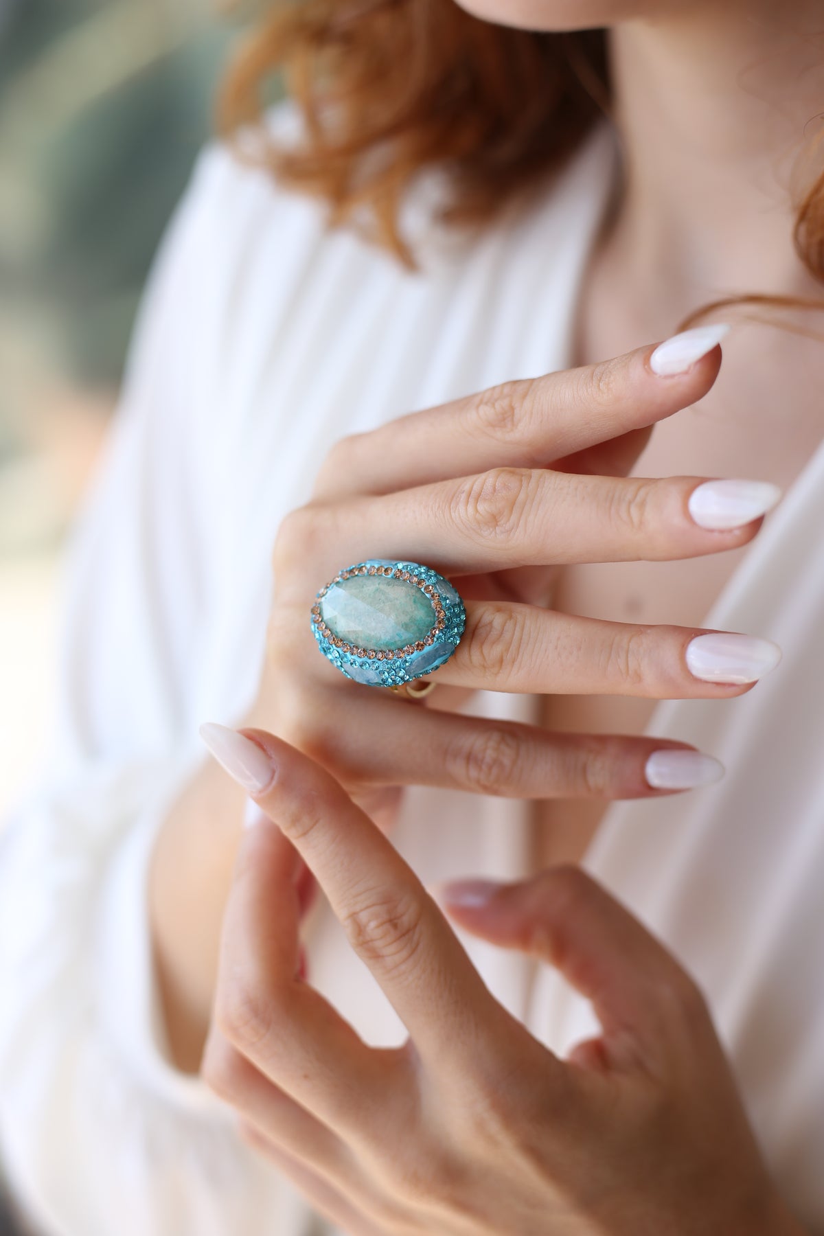 Amazonite  Bague