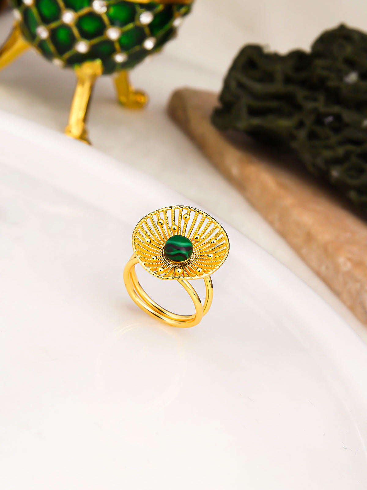 Malahite Bague