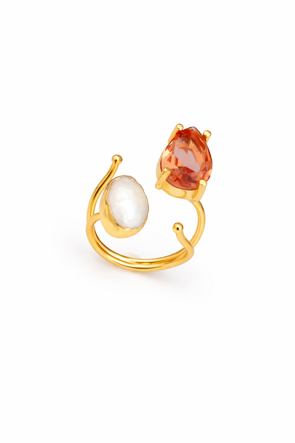 Zultanite & Pearl Ring