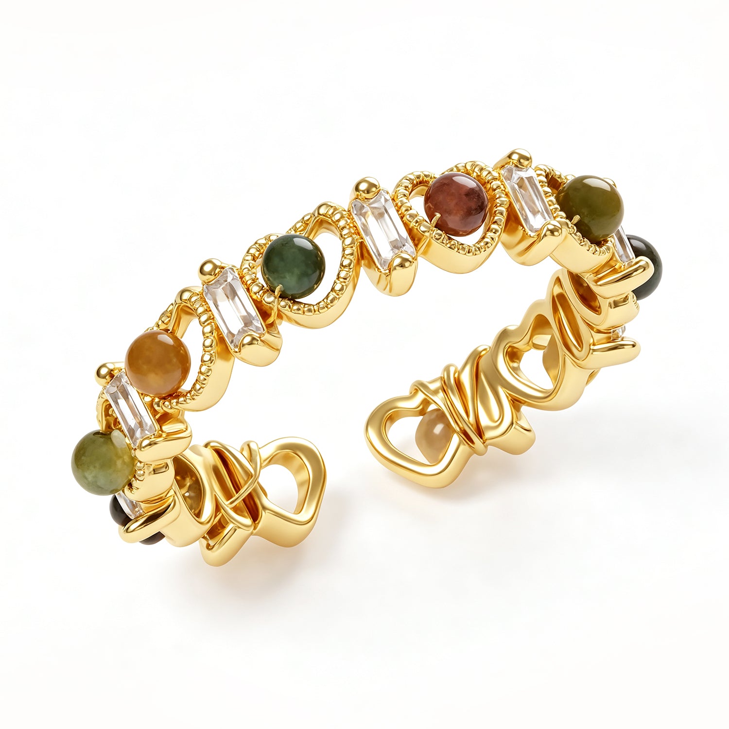 Agate & Zircon Ring