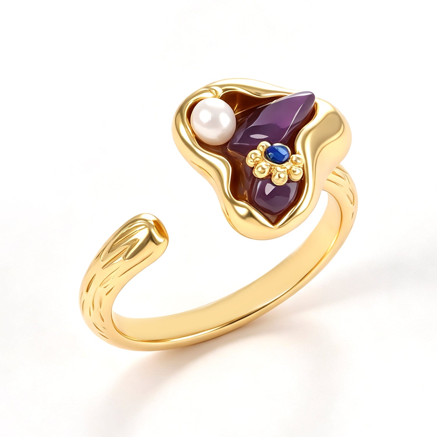 Pearl & Amethyst Ring