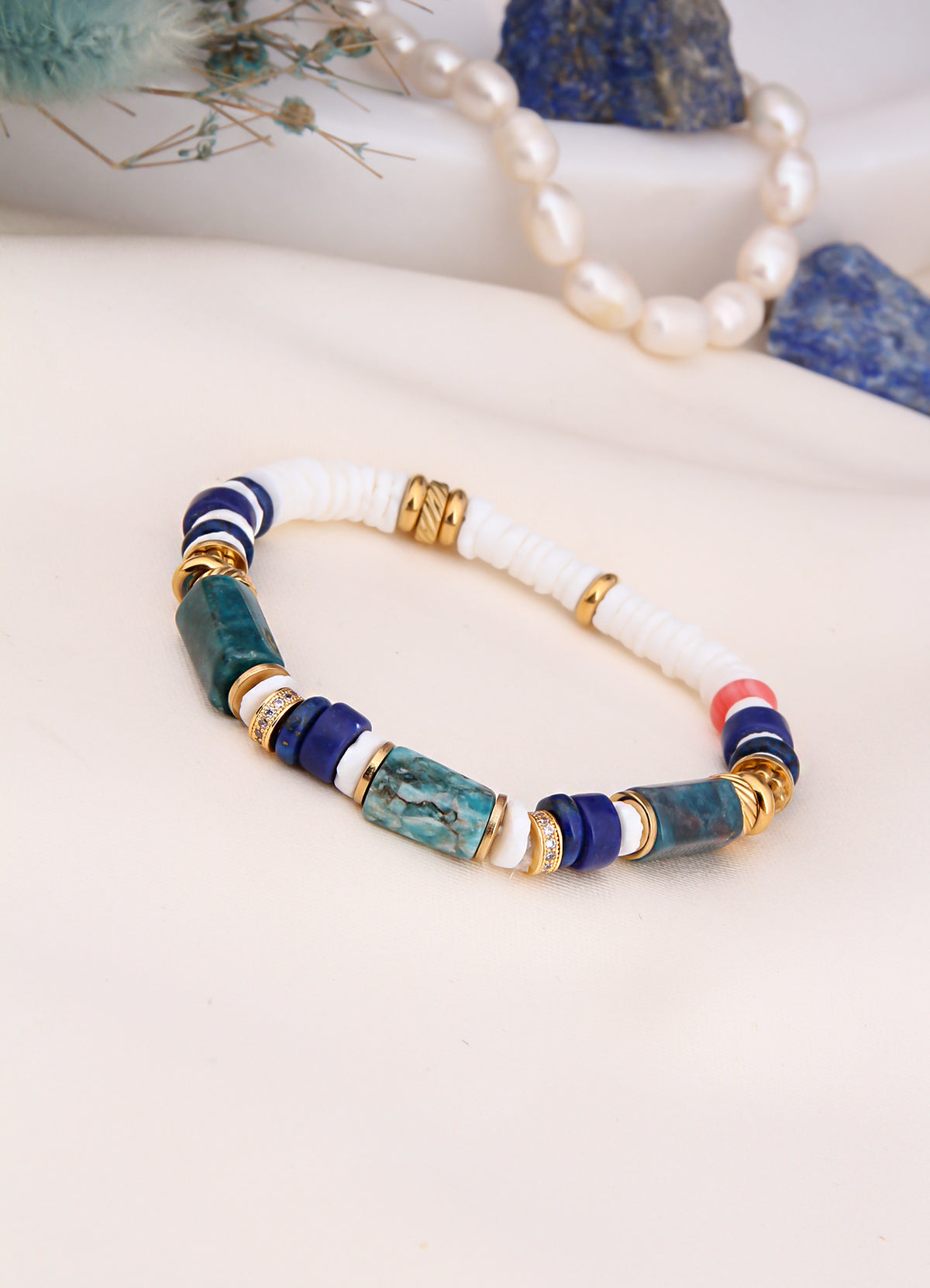 Jasper & Blue Opal Bracelet