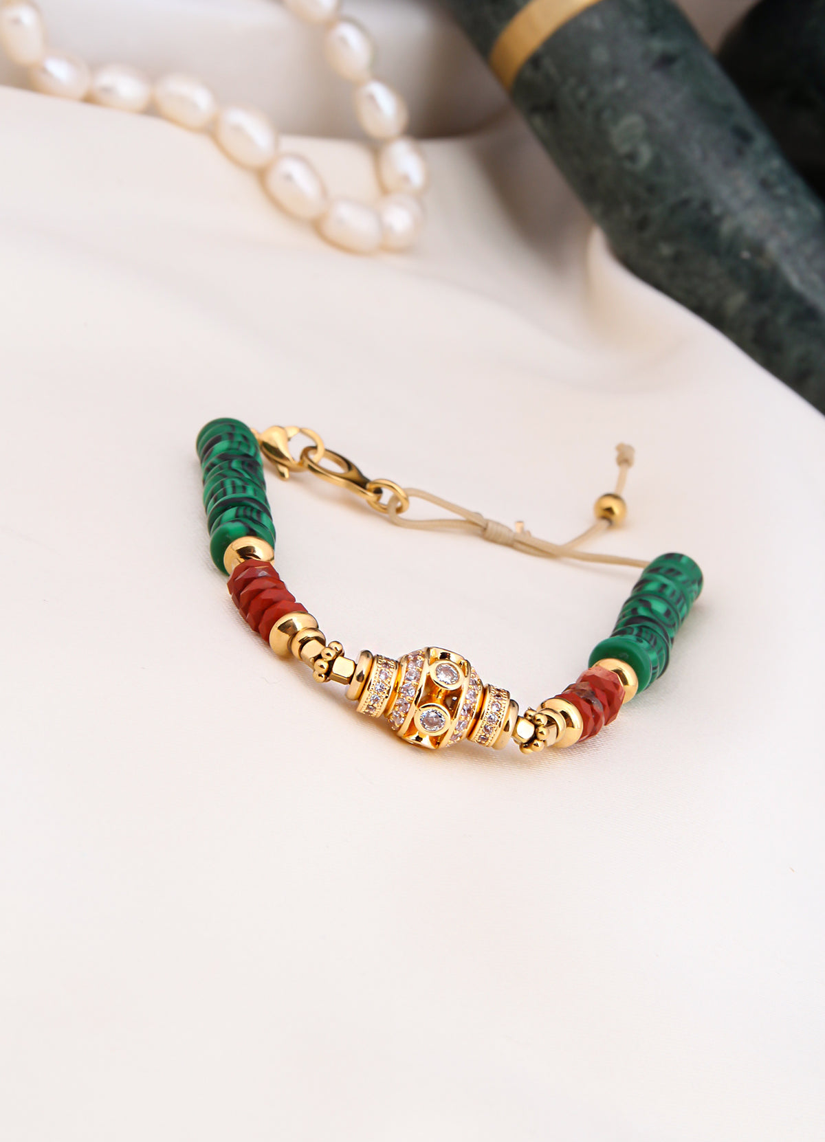 Malahite & Tiger Eyes Bracelet
