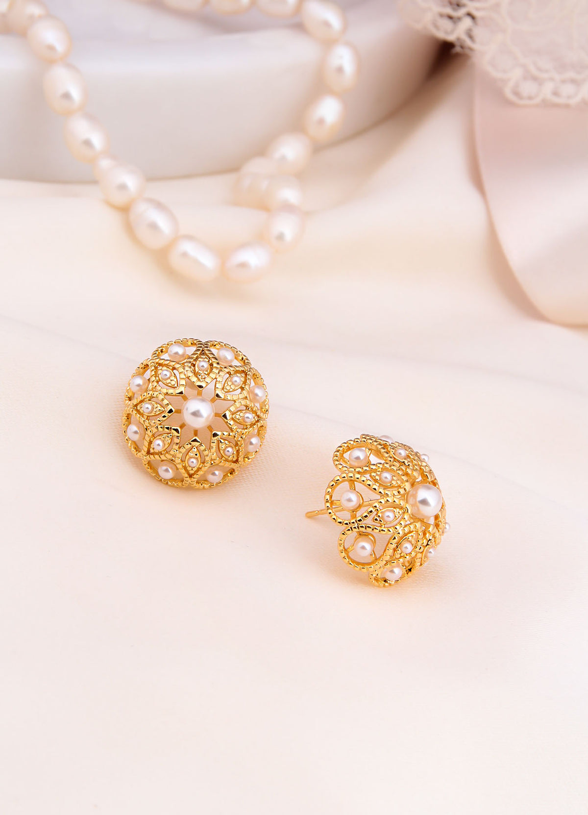 Charlize Pearl Boucles D'oreilles