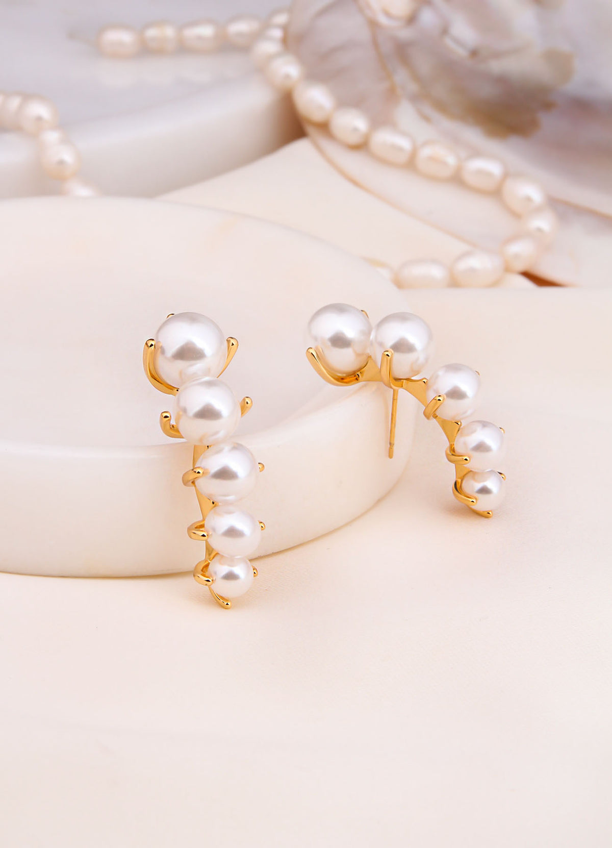 Charlize Pearl Boucles D'oreilles