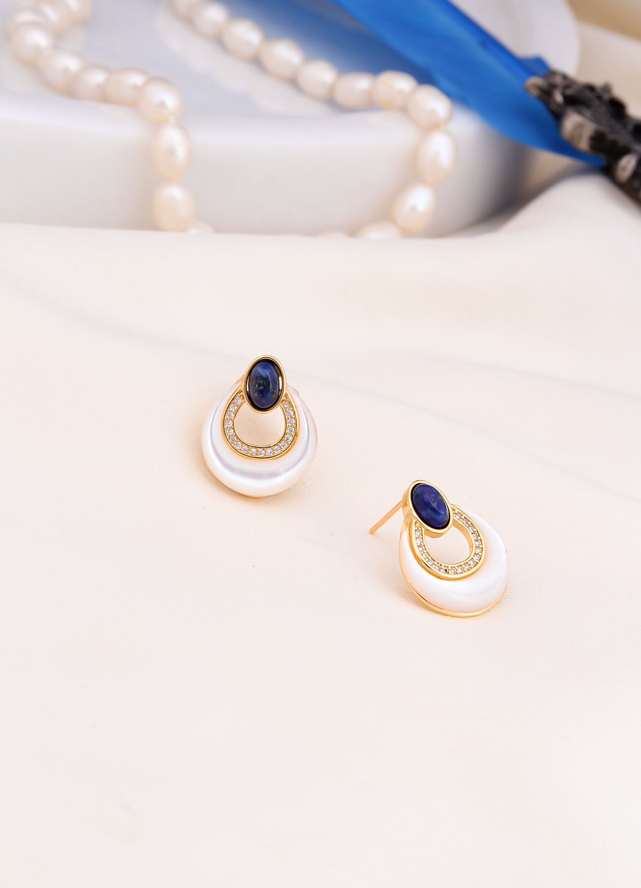 Lapis Earring