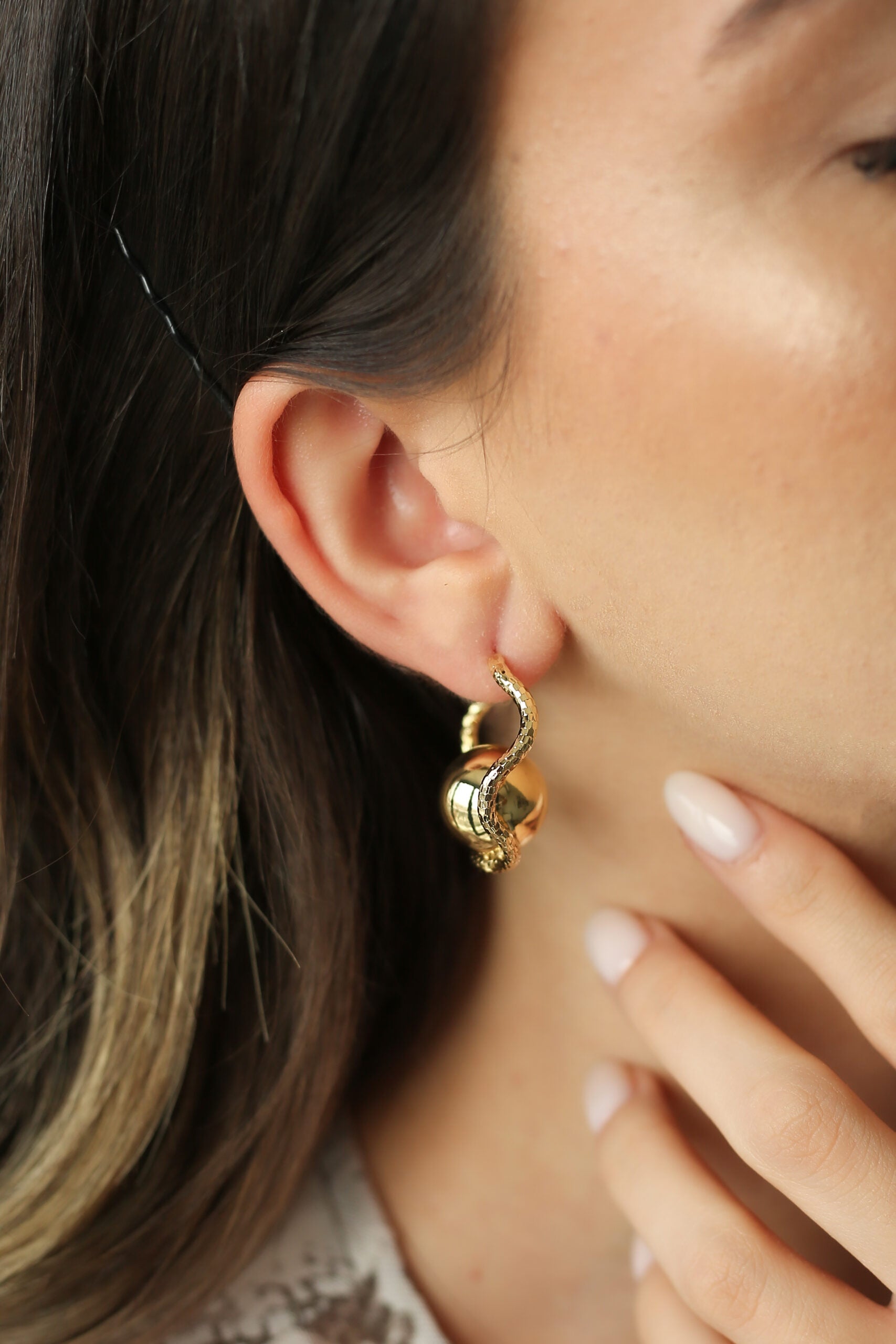 Gold Earring