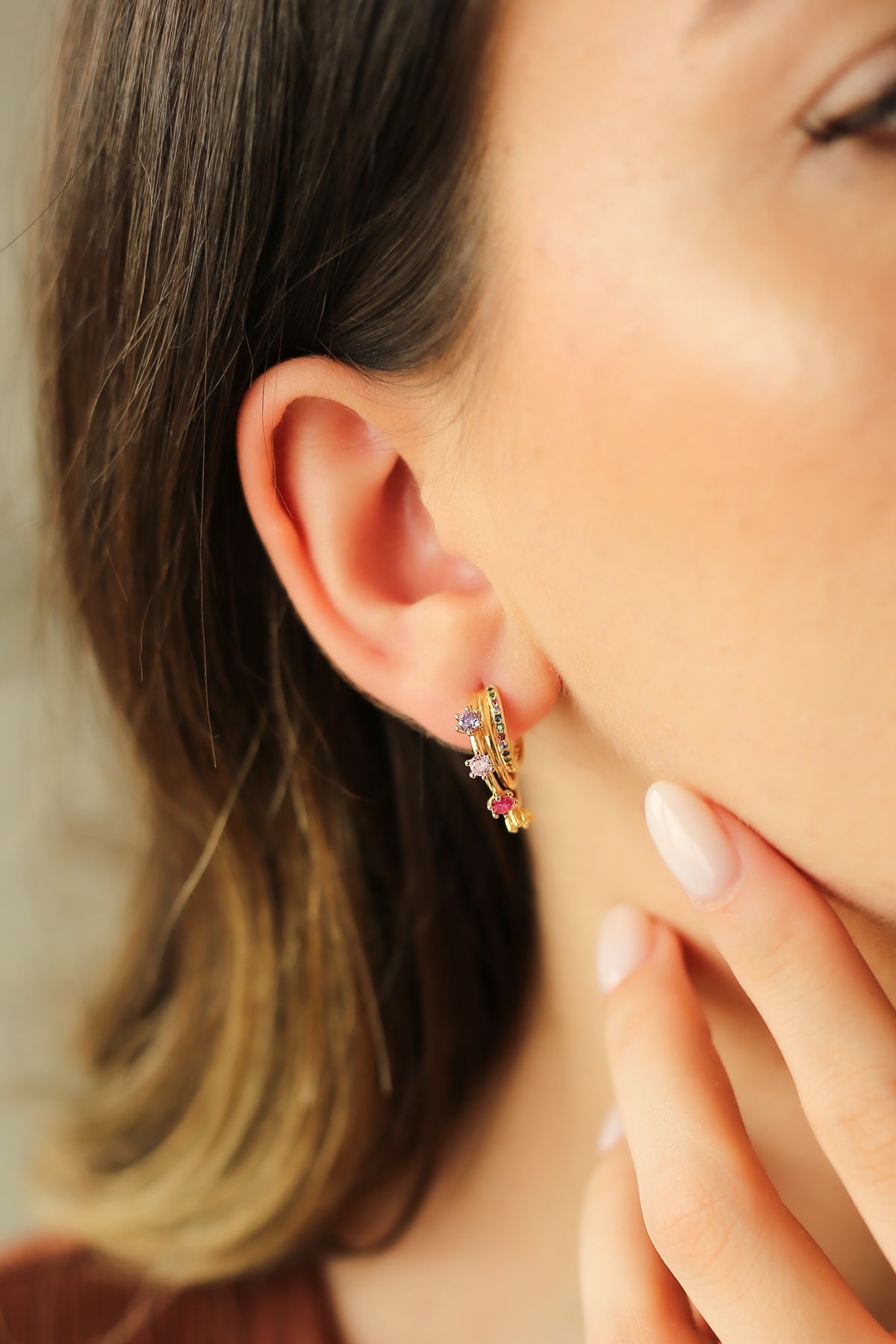 Charlize Zircon Boucles D'oreilles