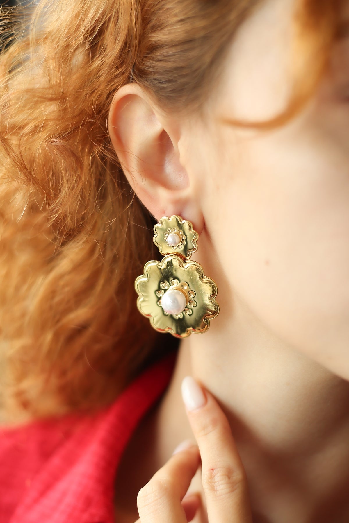 Charlize Pearl Boucles D'oreilles