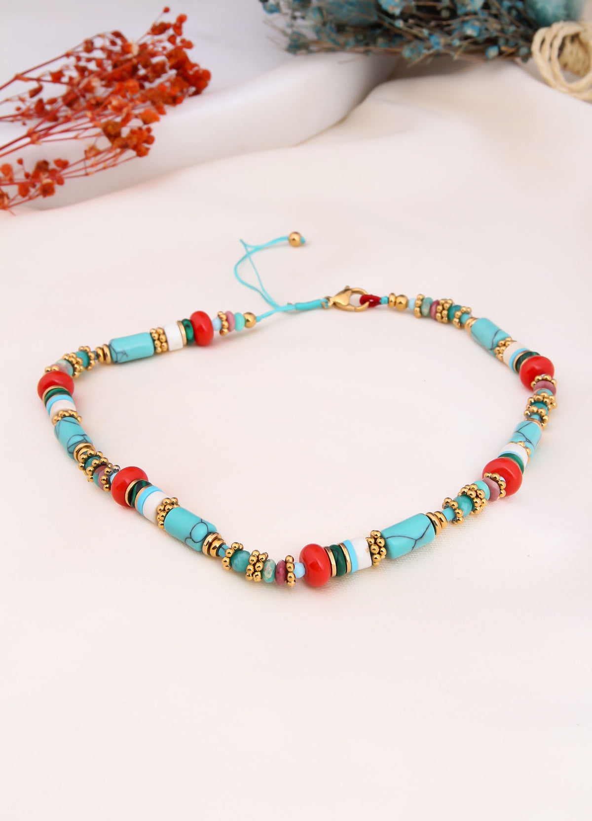Turquoise & Agate Necklace
