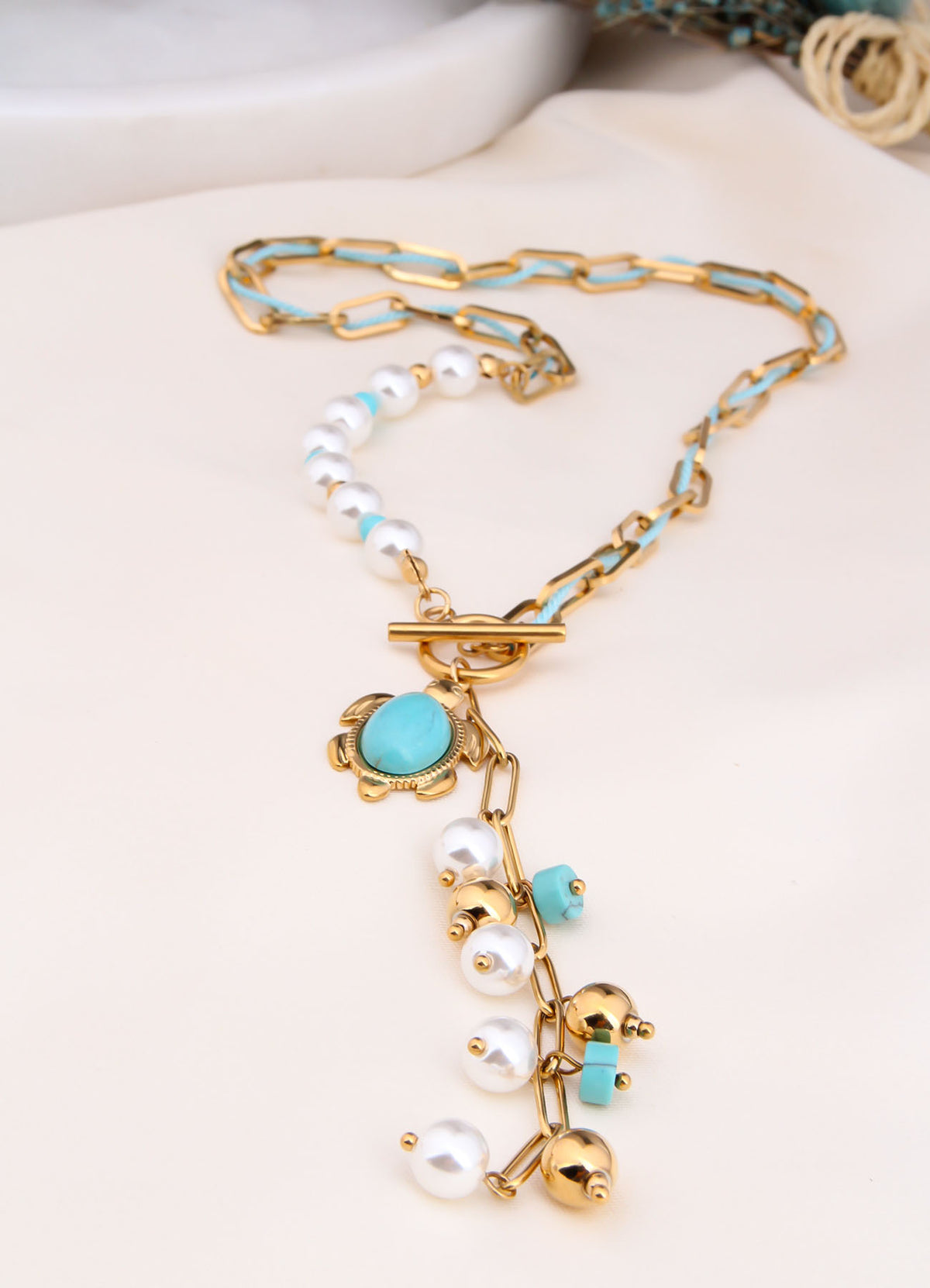 Pearl & Turquoise Necklace