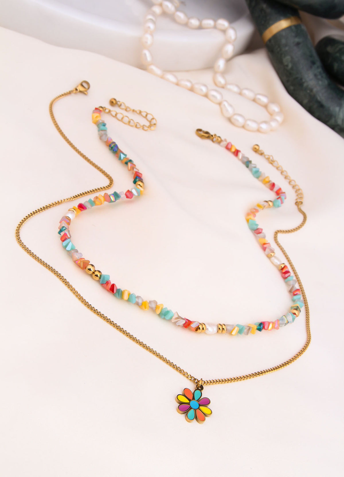 Pearl & Agate Necklace