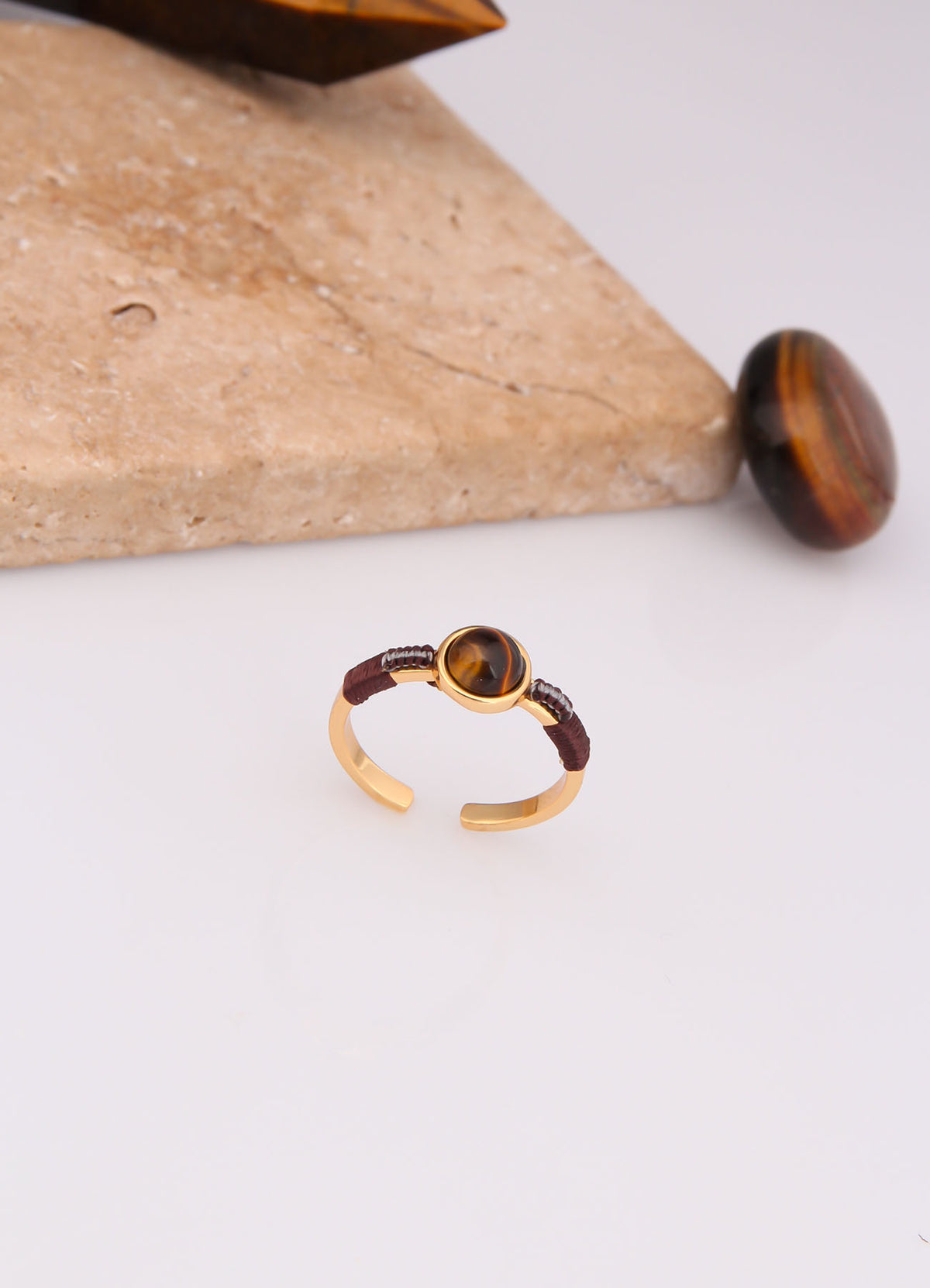 Charlize Tiger Eyes Bague