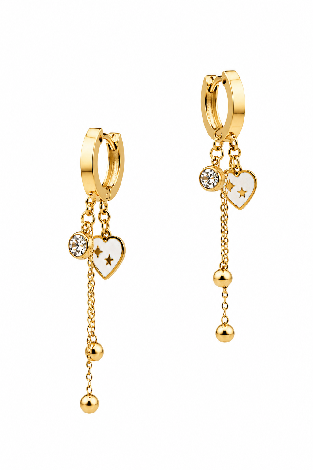 Stainless Steel Gold Earring