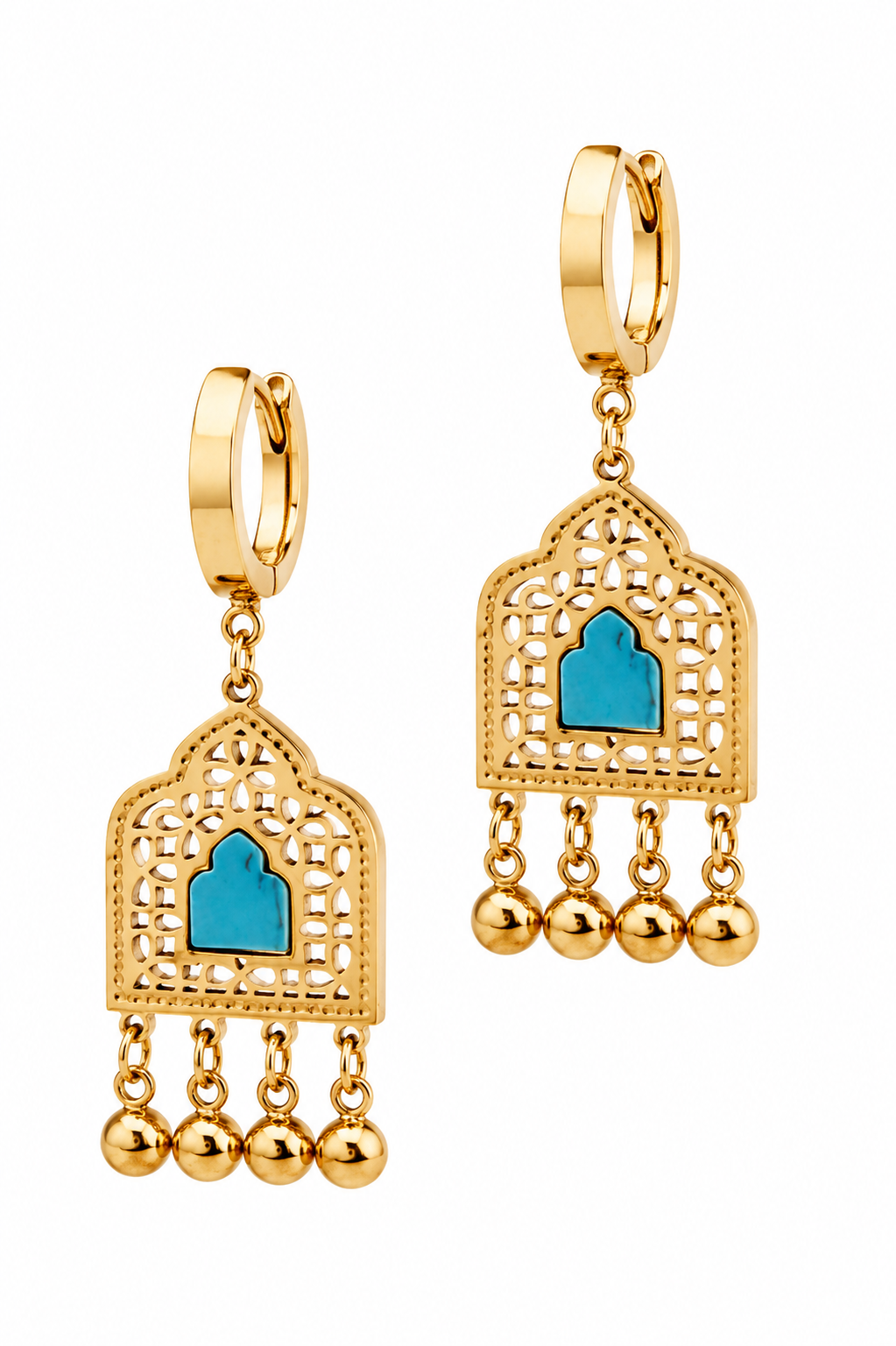 Stainless Steel Blue Earring
