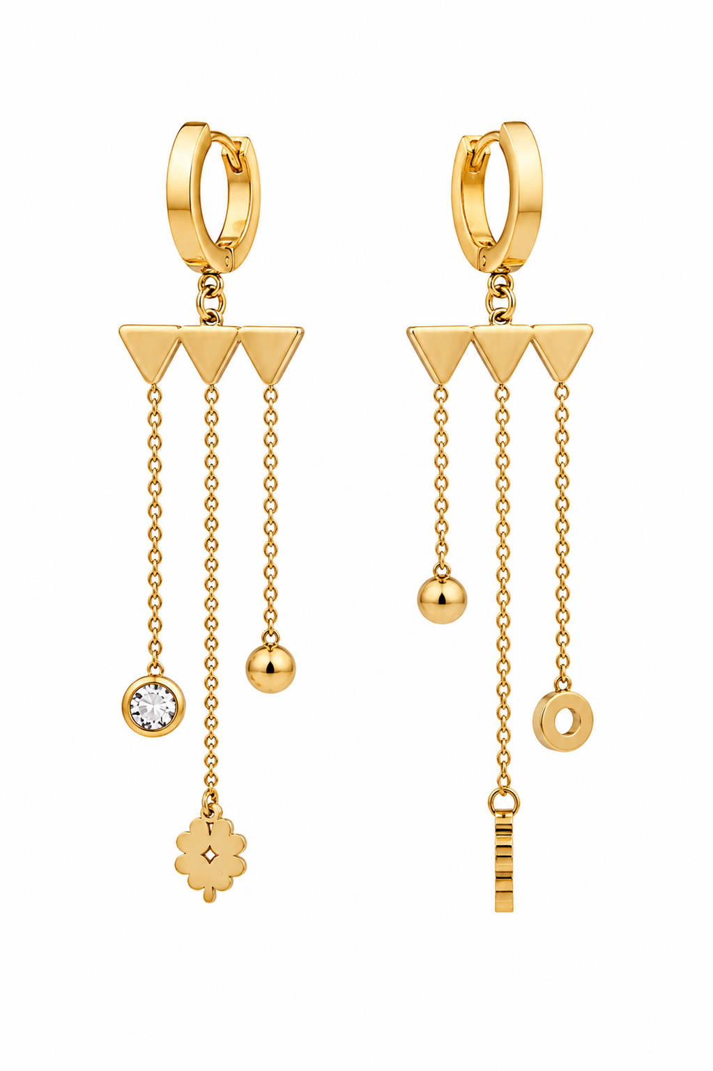 Stainless Steel Gold Earring
