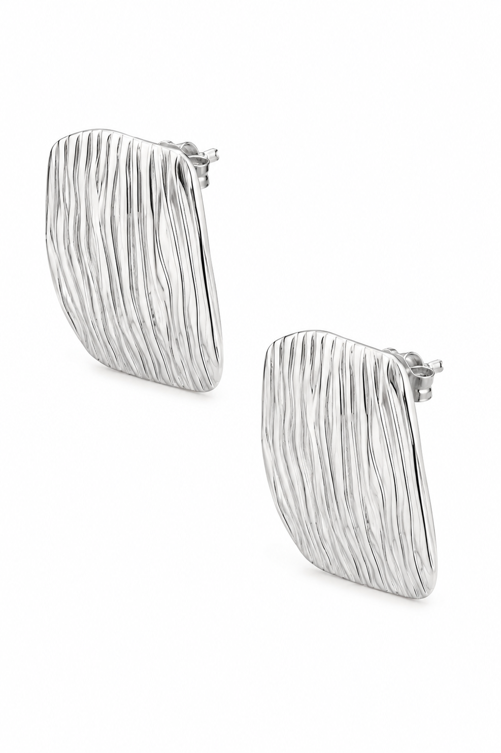 Stainless Steel Silver Earring
