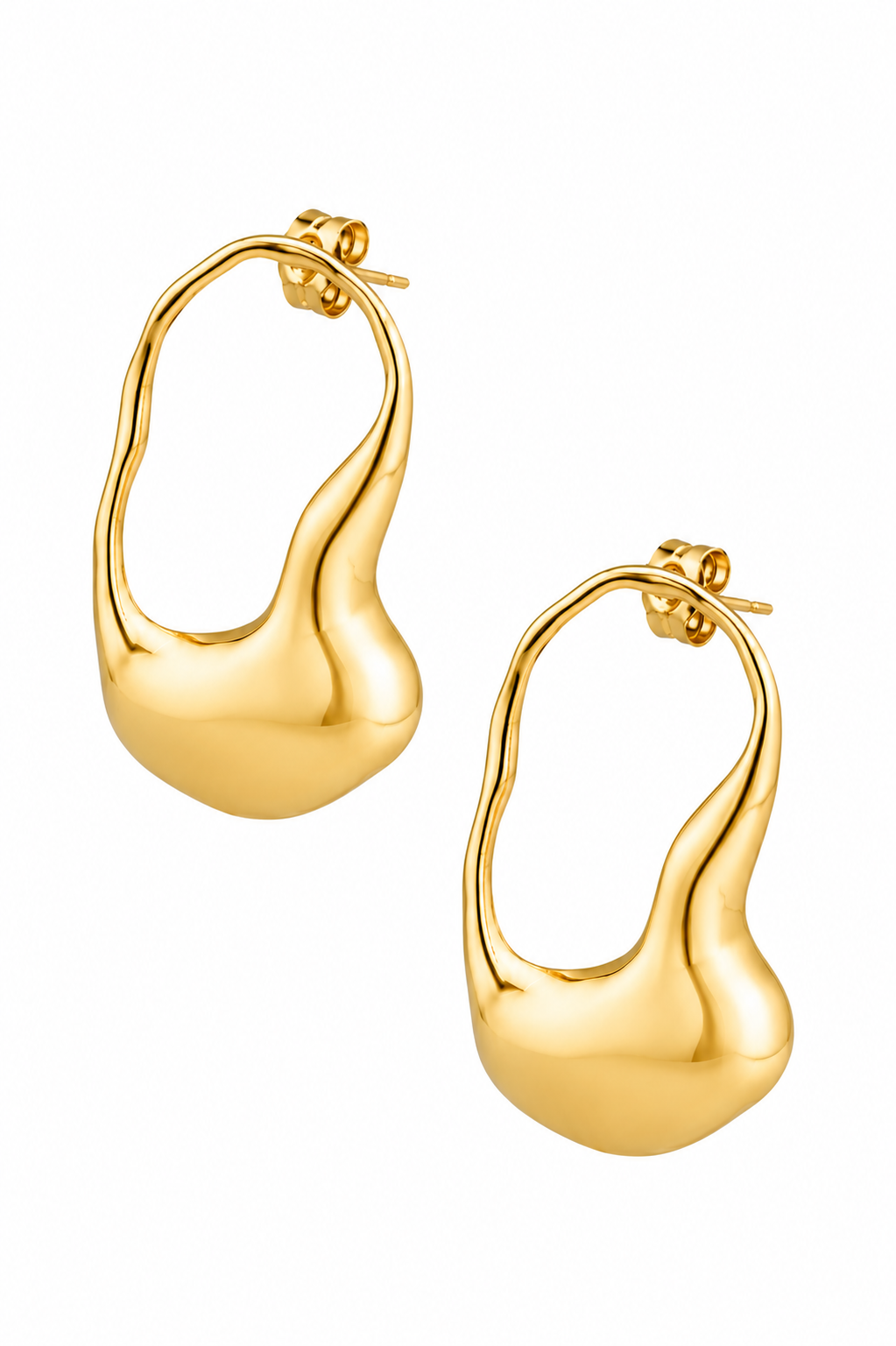 Stainless Steel Gold Earring
