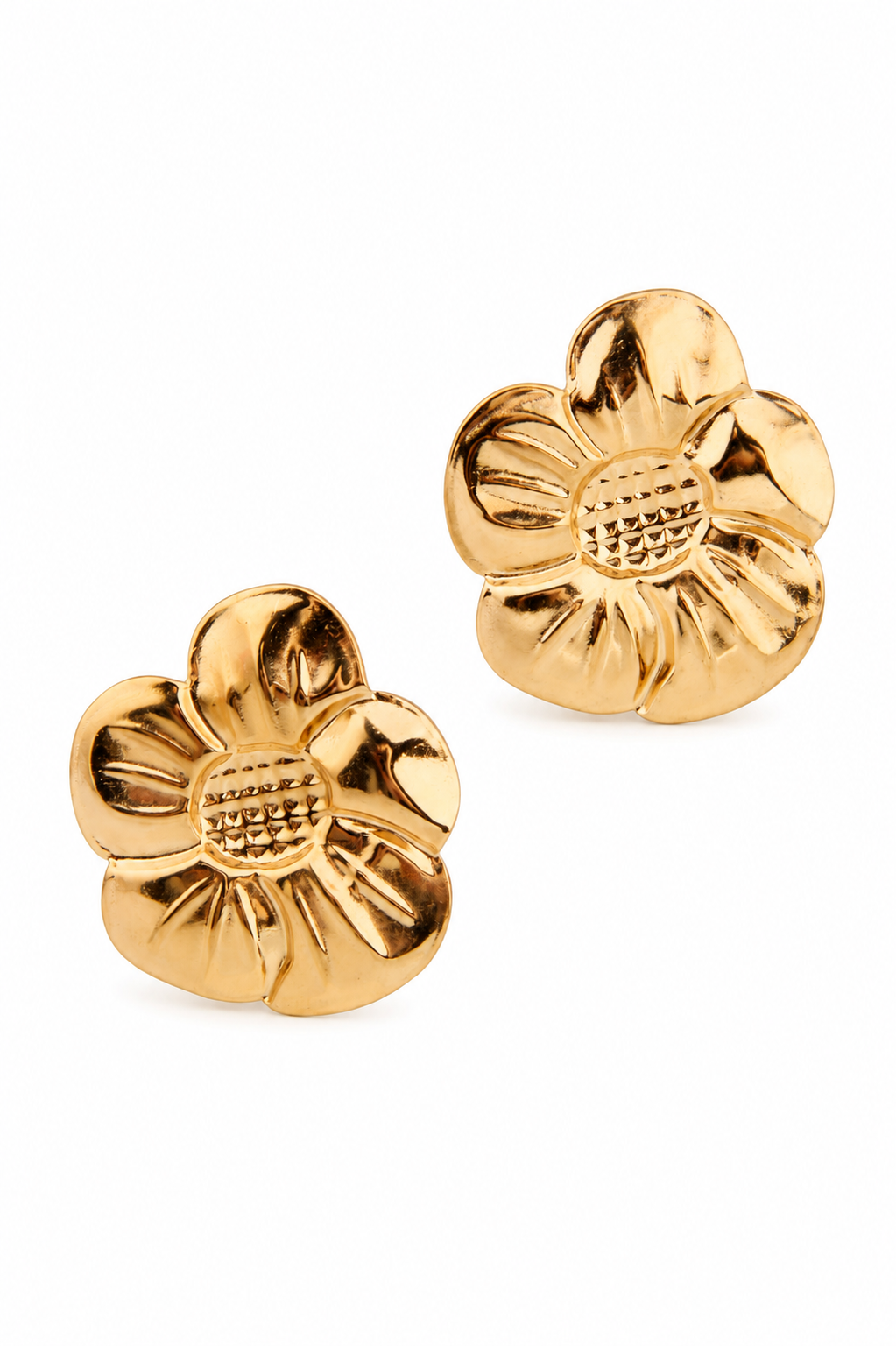 Stainless Steel Gold Earring