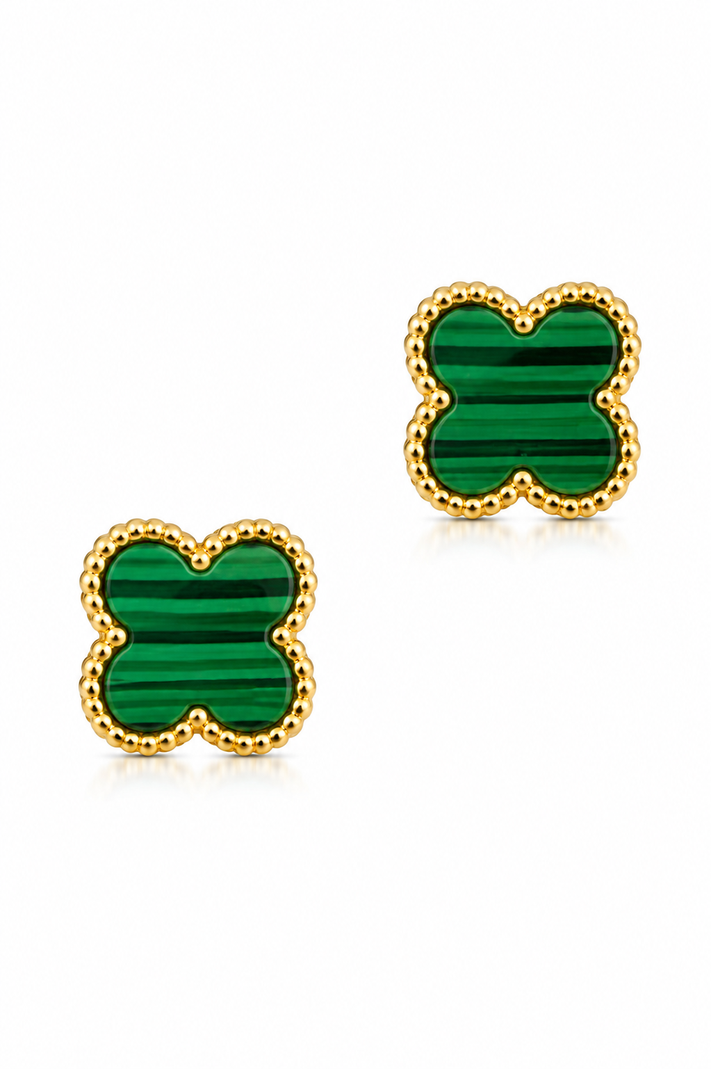 Stainless Steel Green Earring