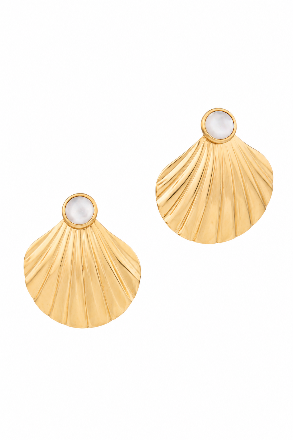 Stainless Steel White Earring