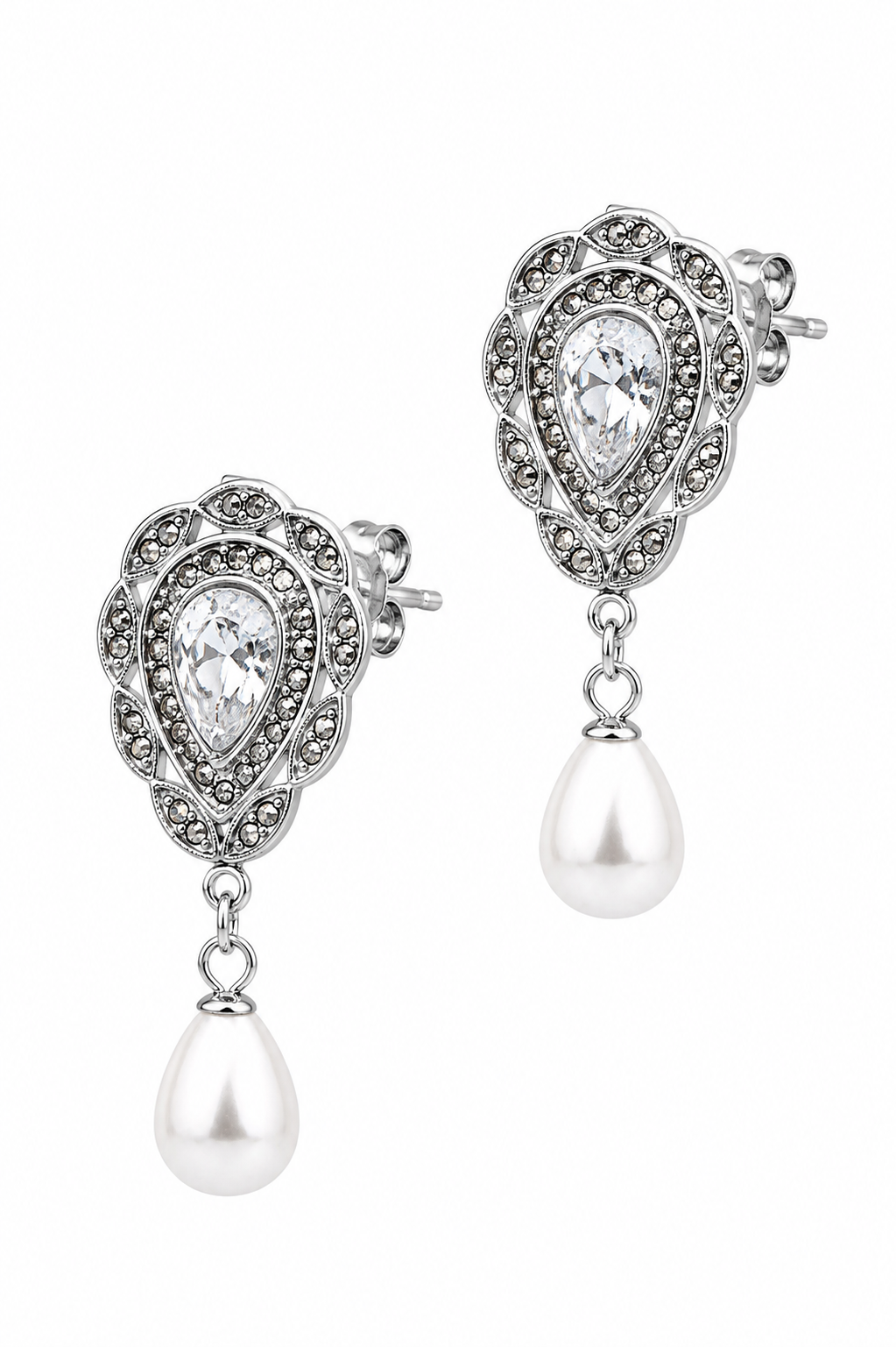 Stainless Steel White Earring