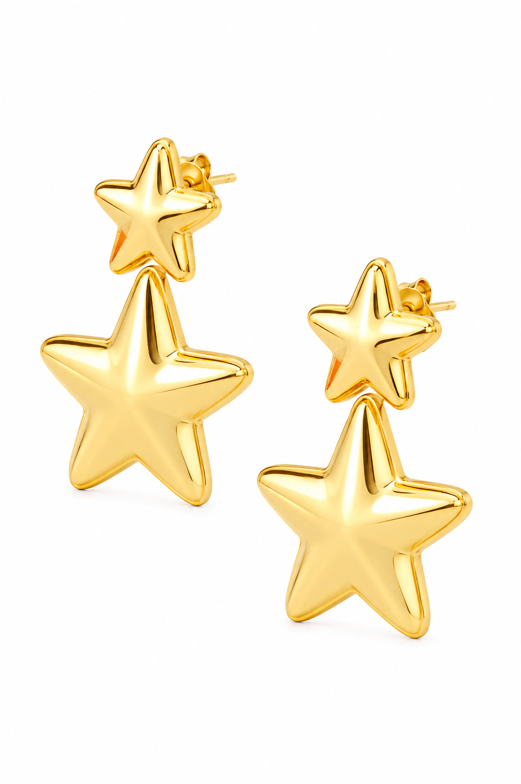 Stainless Steel Gold Earring