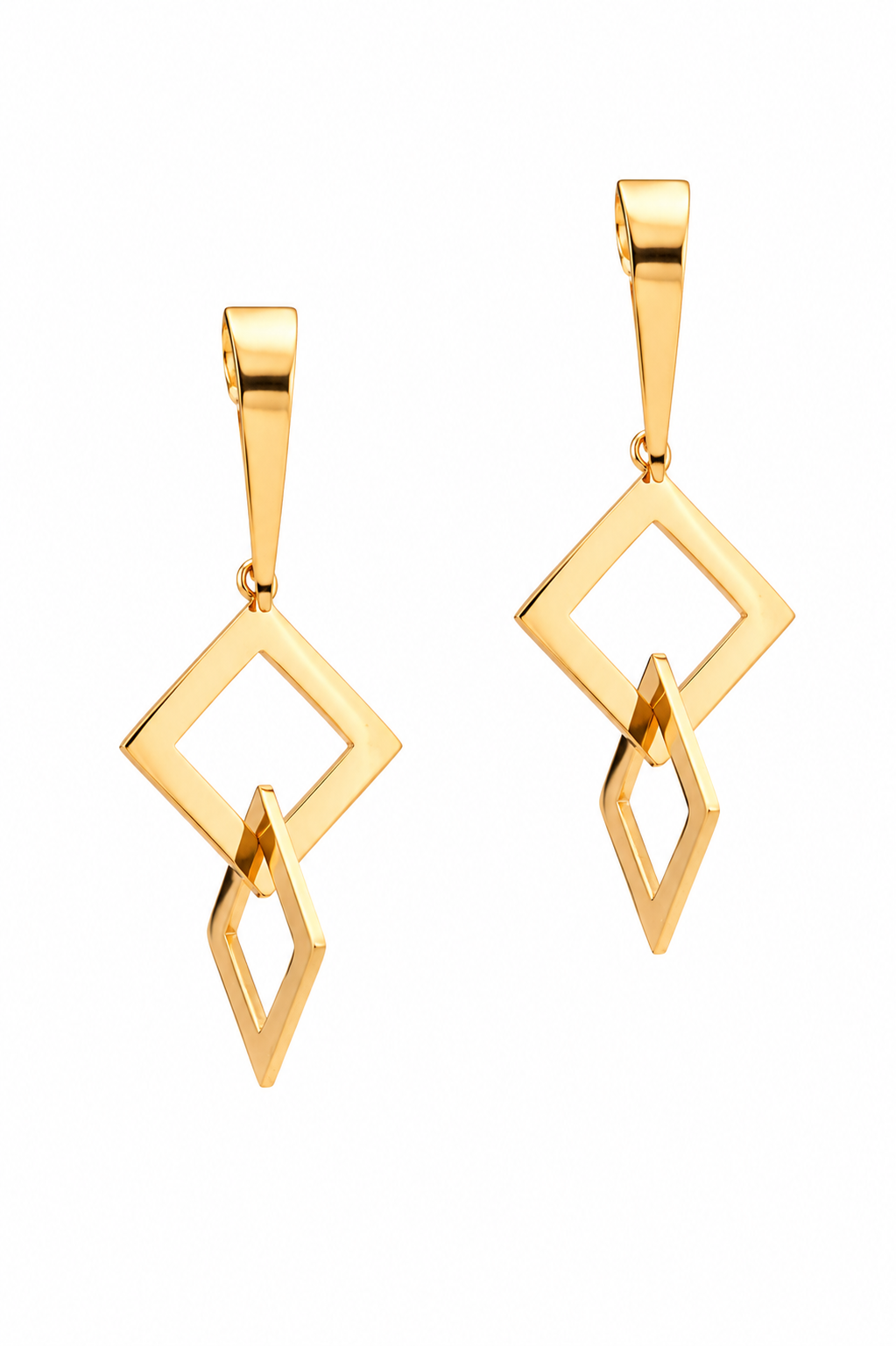Stainless Steel Gold Earring
