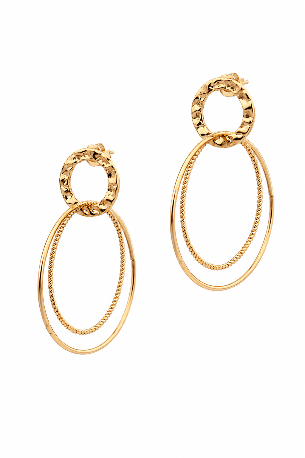 Stainless Steel Gold Earring