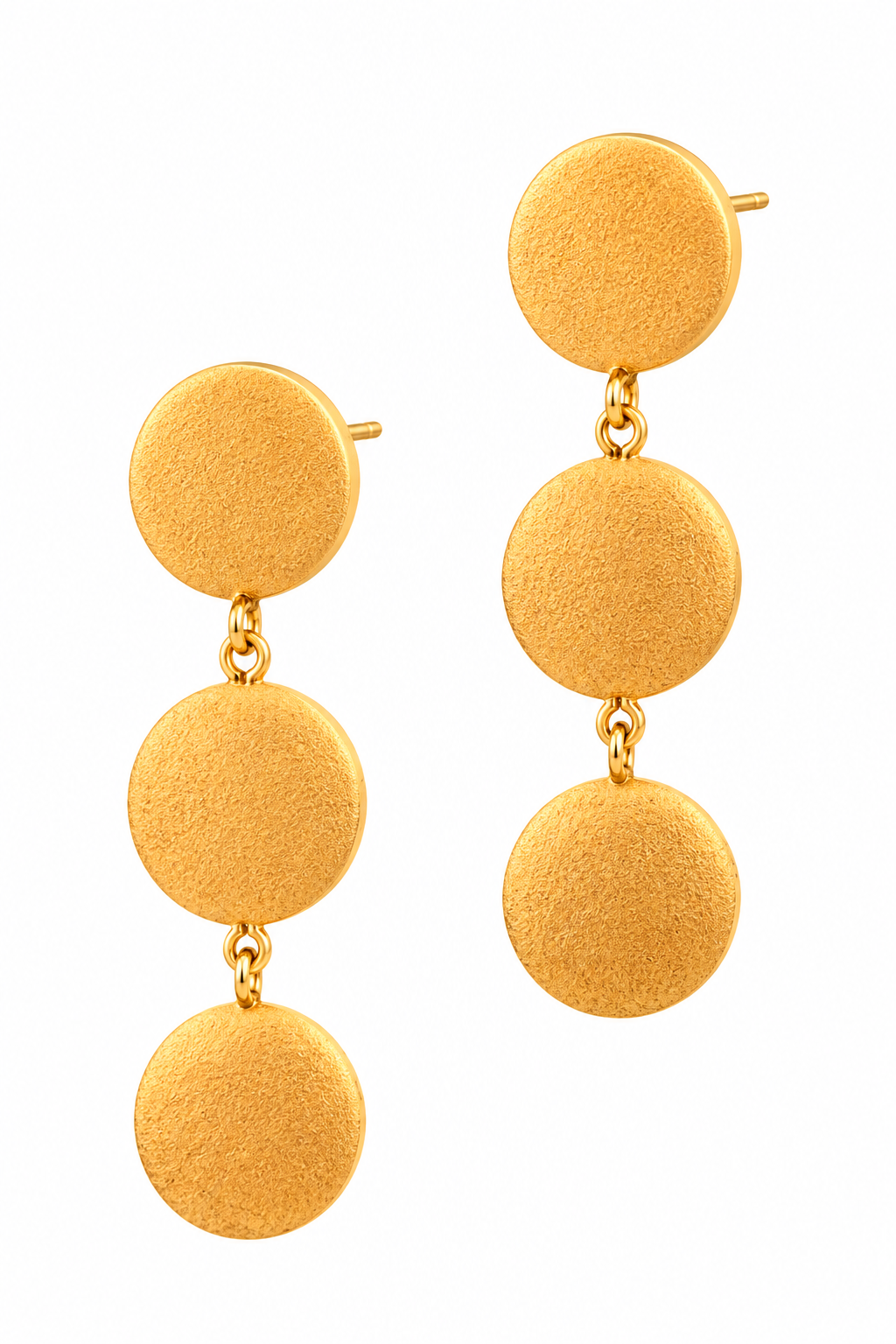 Stainless Steel Gold Earring