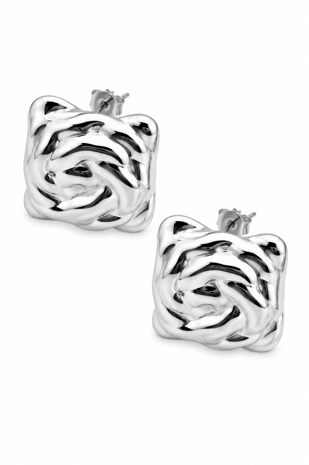 Stainless Steel Silver Earring