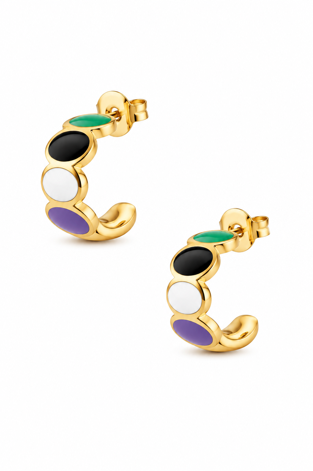 Stainless Steel Mix Colour Earring