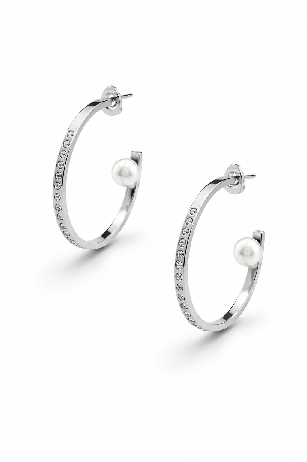 Stainless Steel White Earring