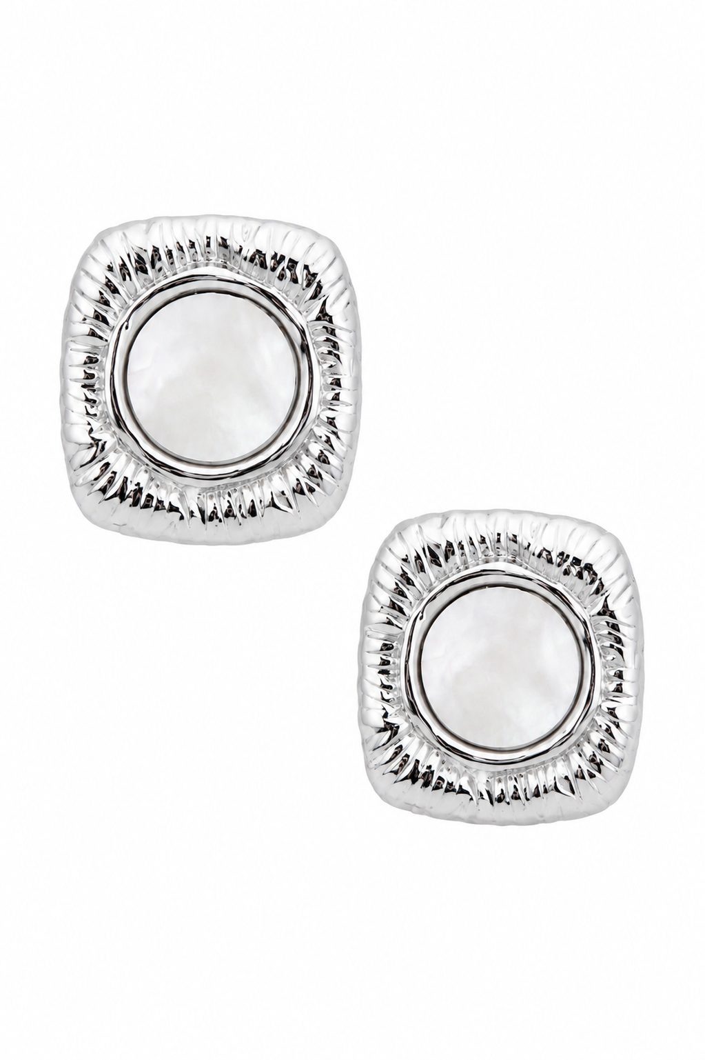 Stainless Steel White Earring