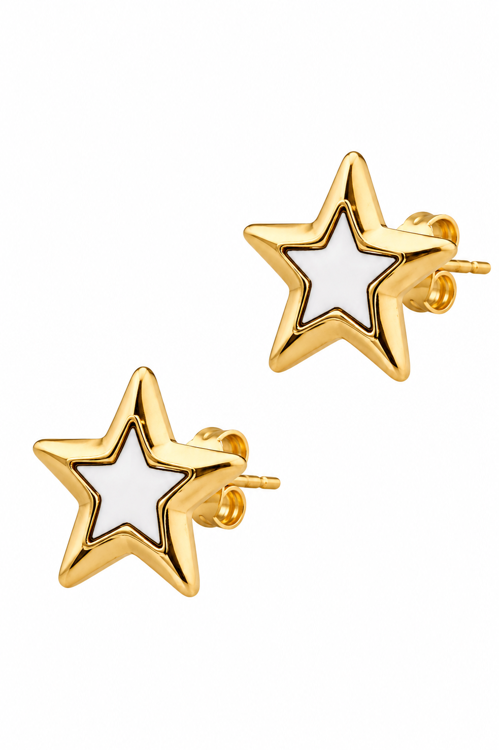 Stainless Steel White Earring