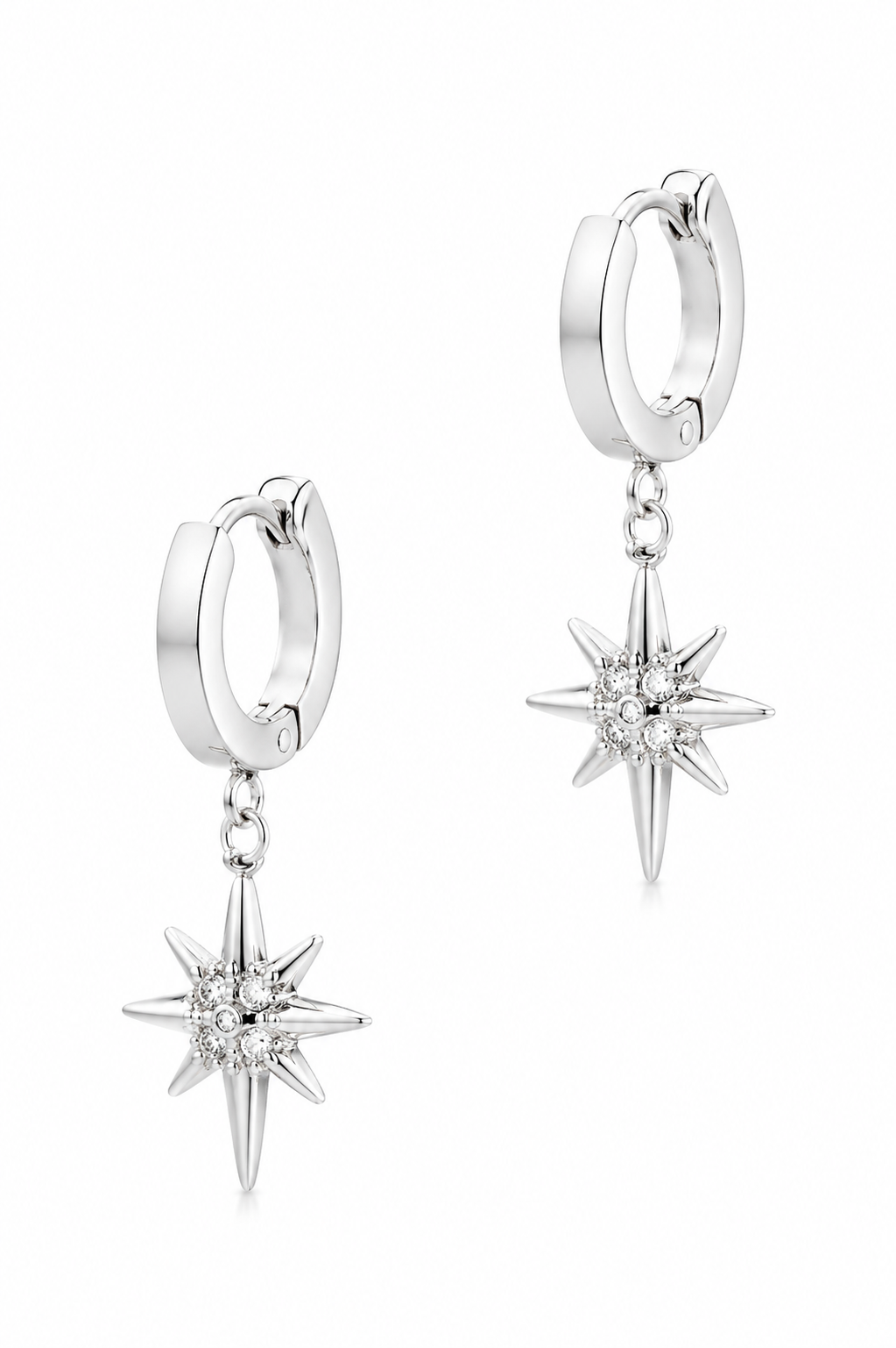 Stainless Steel White Earring