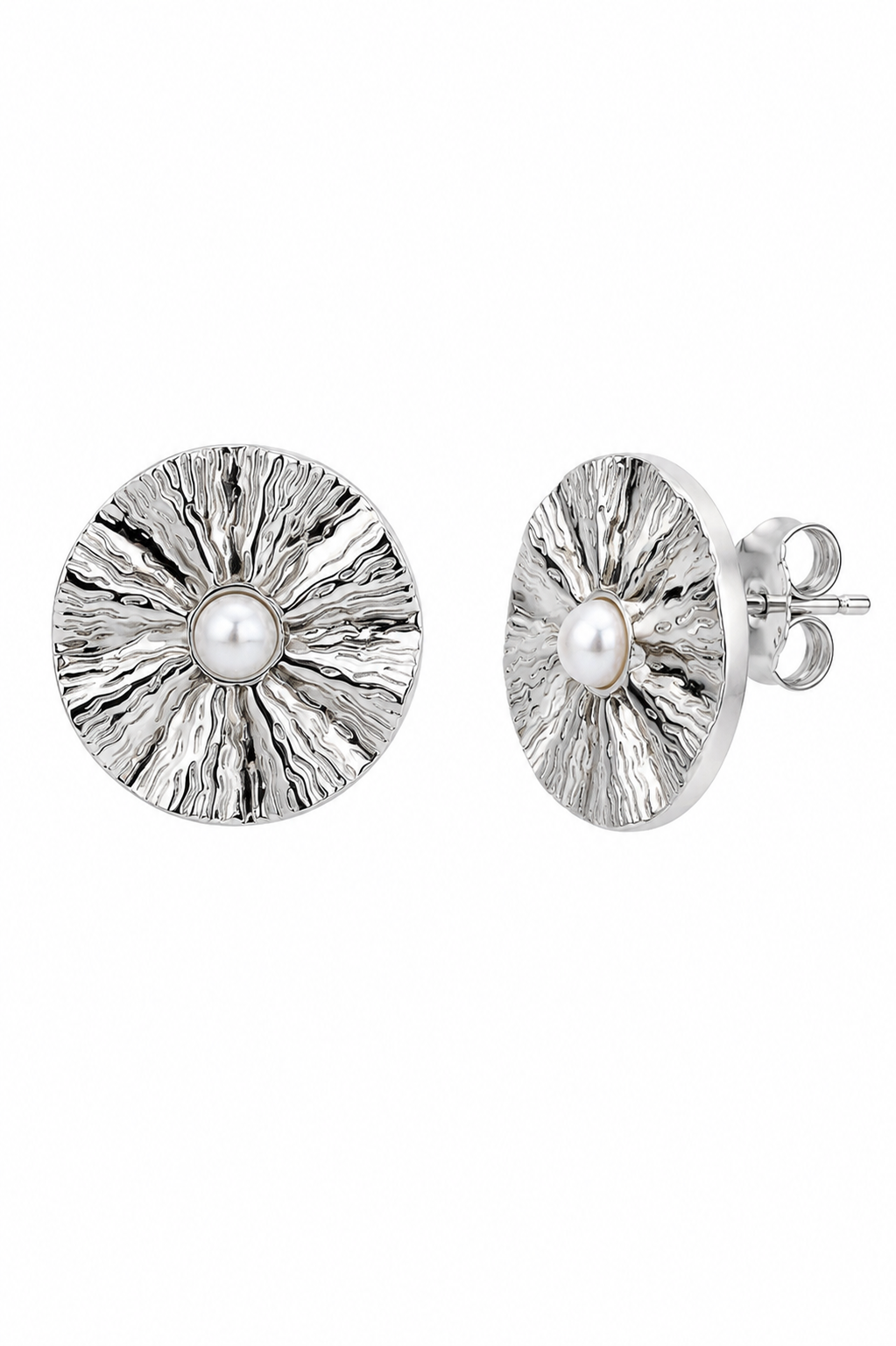 Stainless Steel White Earring
