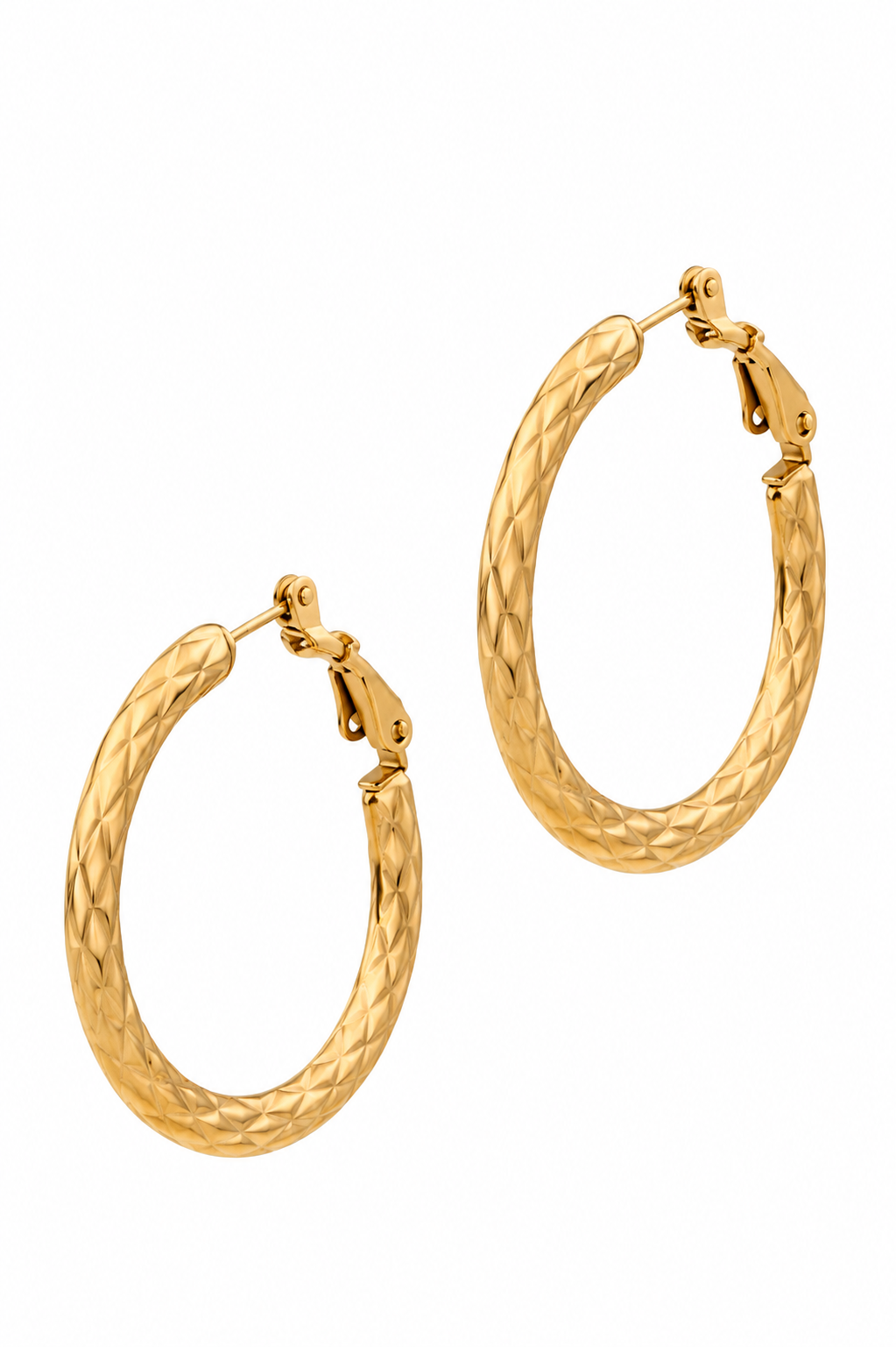 Stainless Steel Gold Earring
