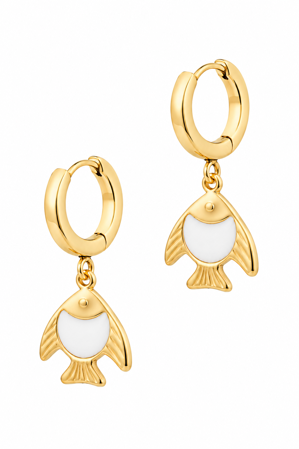 Stainless Steel White Earring