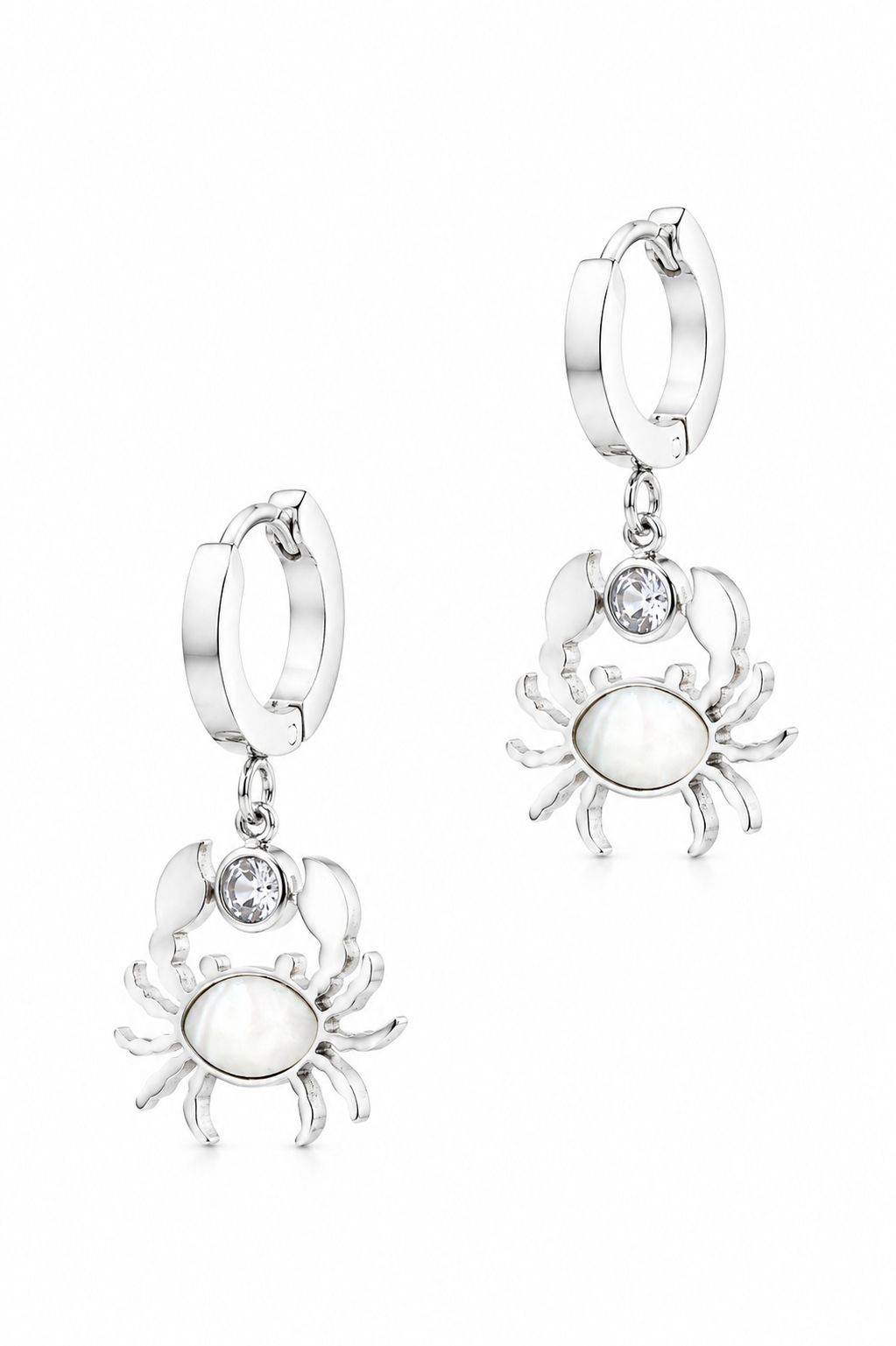 Stainless Steel White Earring