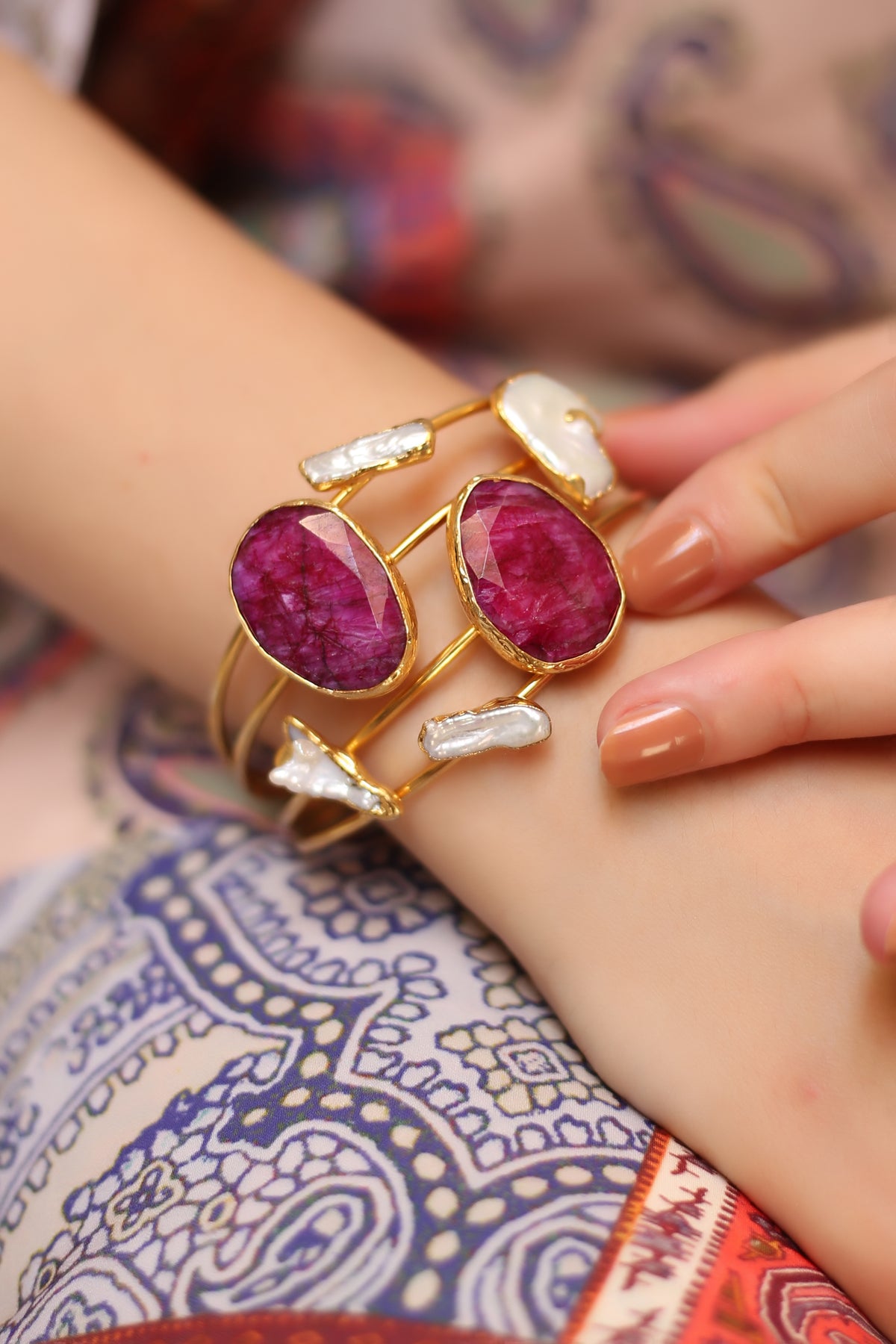 Bracelet Agate et Perle