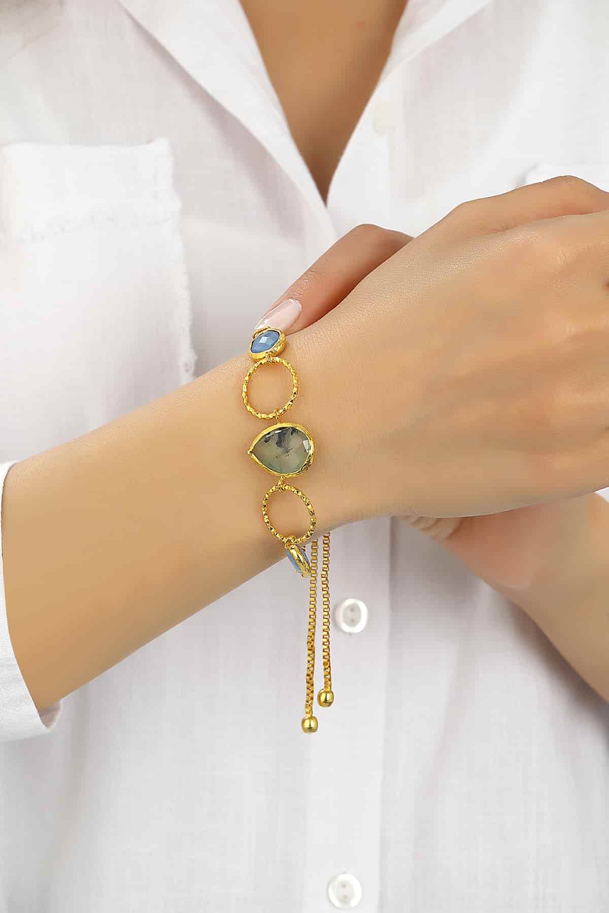 Labradorite & Blue Opal Bracelet