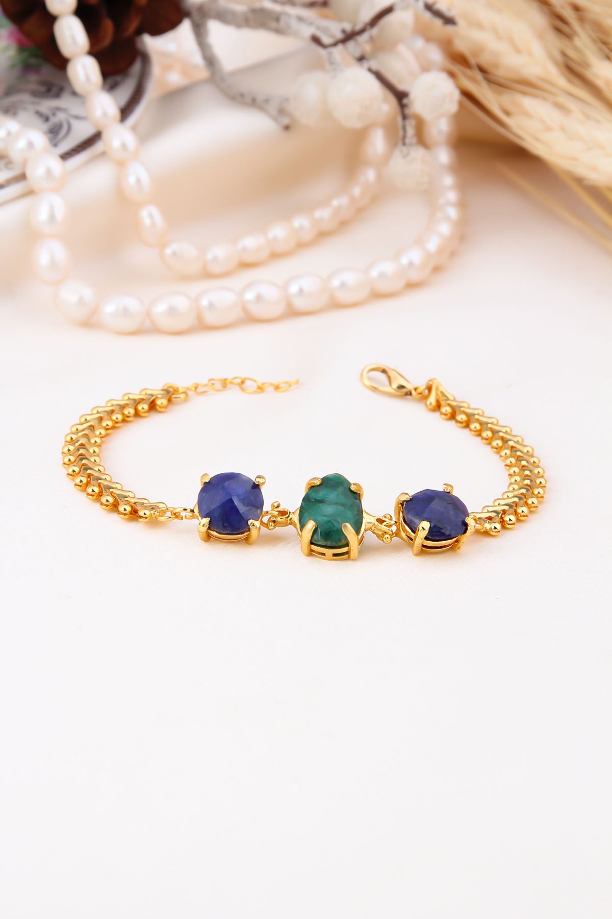 Saphire & Agate Bracelet