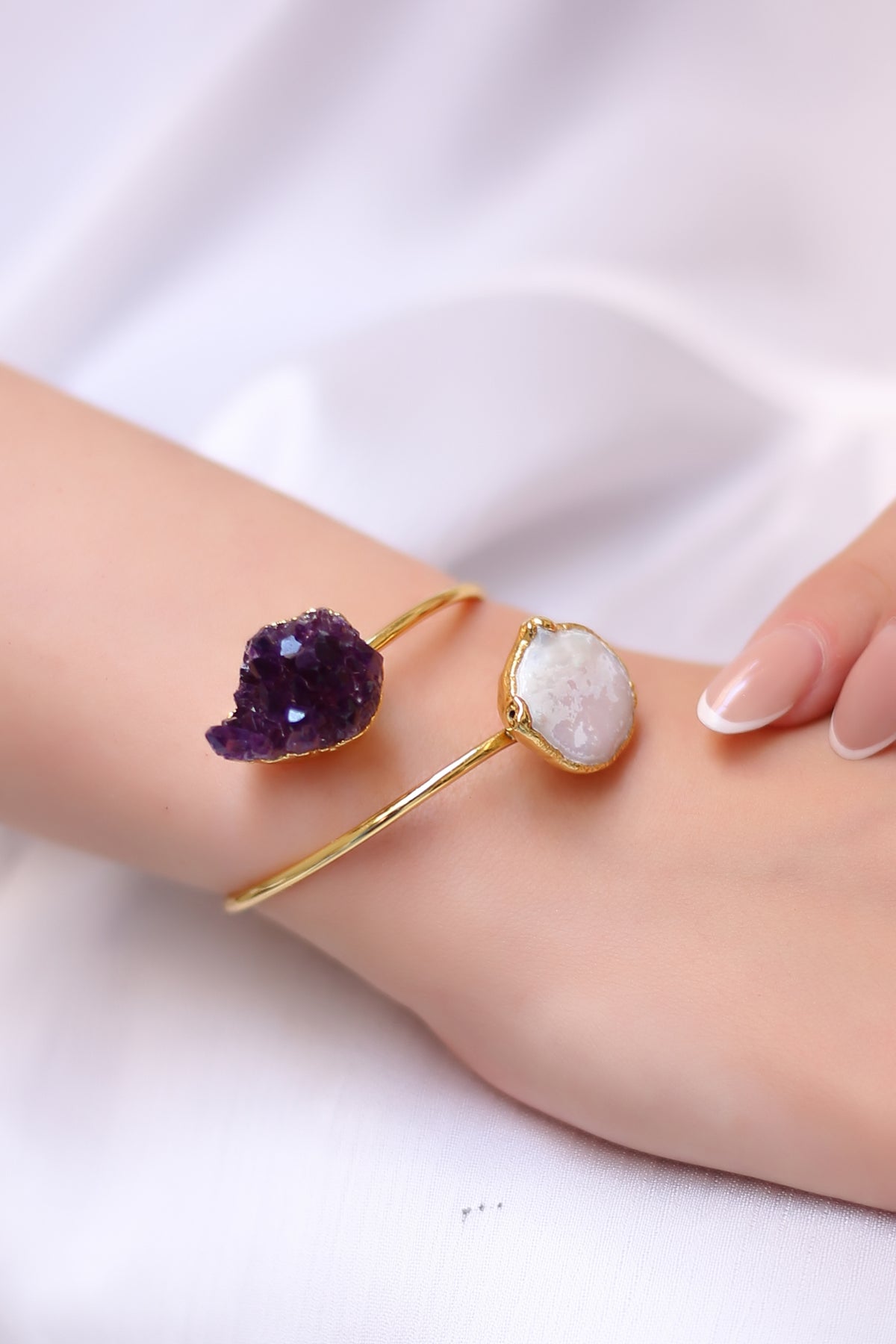 Amethyst & Pearl Bracelet