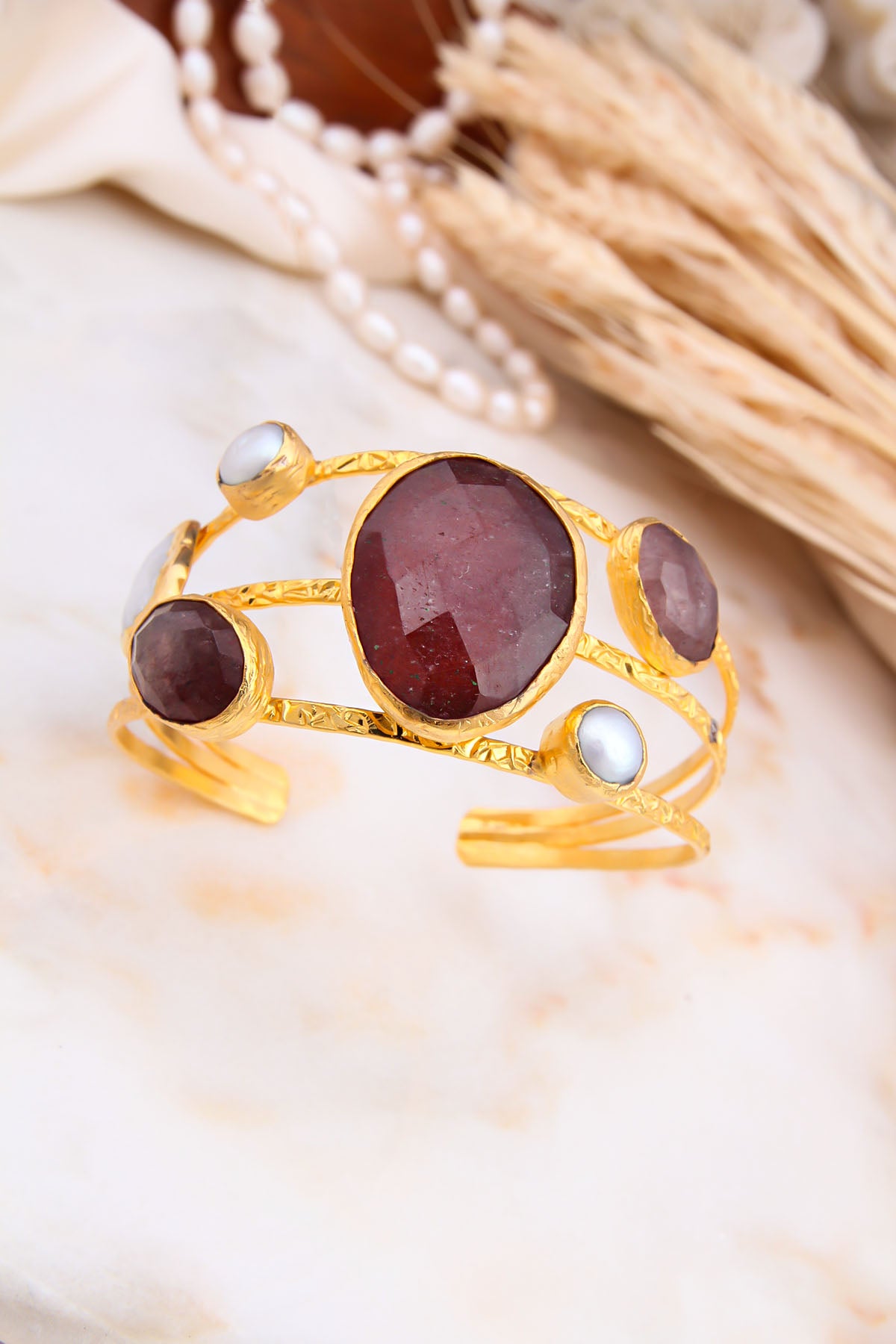 Strawberry Quartz Bracelet