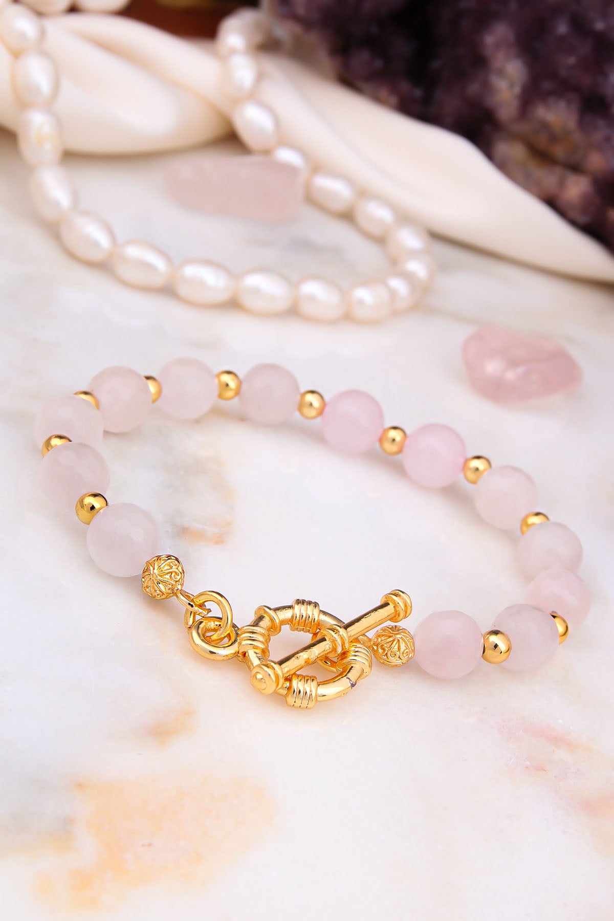 Pink Quartz Bracelet