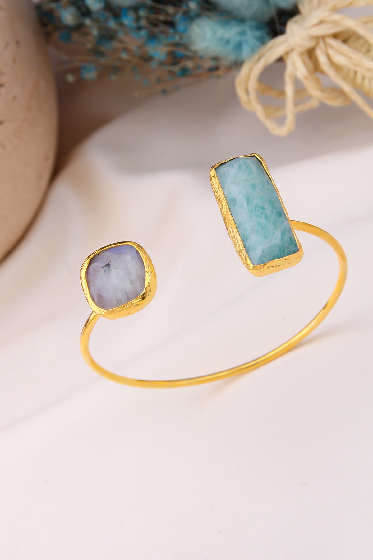 Amazonite & Moonstone Bracelet