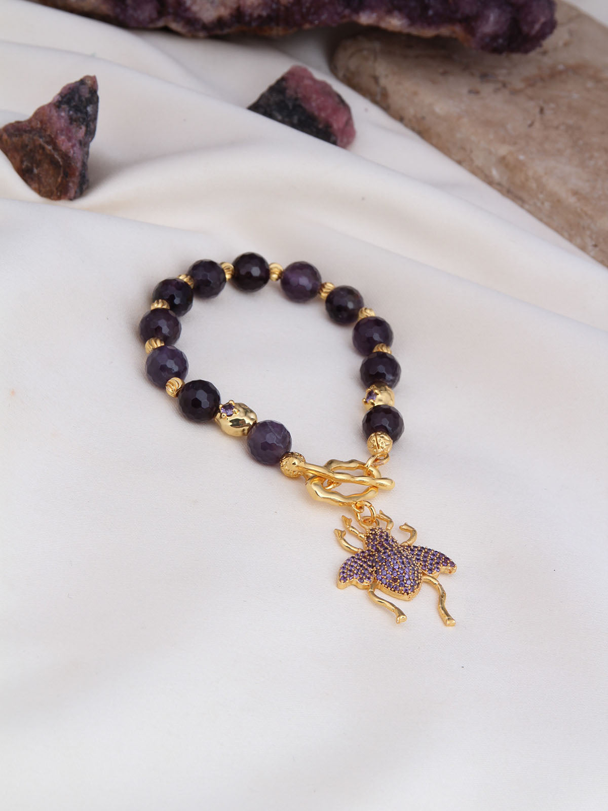 Amethyst & Zircon Bracelet